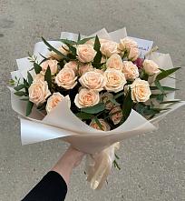 Букет Кремовые розы Латте в Головчино